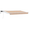 vidaXL Handbediende luifel met LED's Blauw, Oranje, Wit 3 x 2,5 m