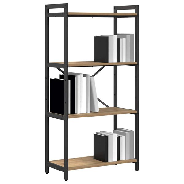 vidaXL Boekenkast Artisan Eiken 60 x 30 x 120 cm Bewerkt hout