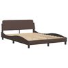 vidaXL Bedframe "Viana" met LED zonder matras bruin 120x200 cm