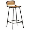 vidaXL Barstoelen 2 st massief mangohout