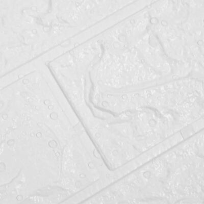 vidaXL 3D-behang zelfklevend 10 st bakstenen wit