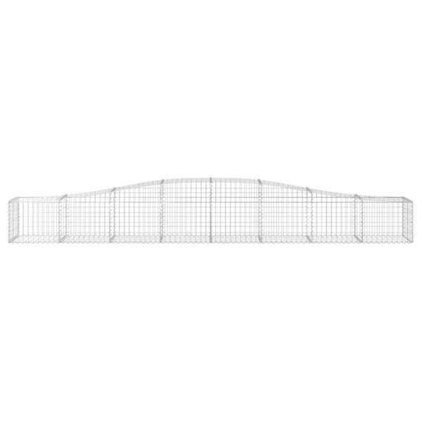 vidaXL Schanskorven 6 st gewelfd 400x50x40/60 cm ijzer