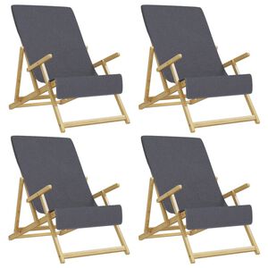 vidaXL Strandhanddoeken 4 st 400 g/m&sup2; 60x135 cm stof antracietkleurig