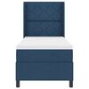vidaXL Boxspring bed met matras met hoofdeinde Blauw 90 x 190 cm Stof