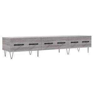 vidaXL Tv-meubel 150x36x30 cm bewerkt hout grijs sonoma eikenkleurig