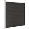 vidaXL Schuttingpaneel 175x186 cm HKC zwart