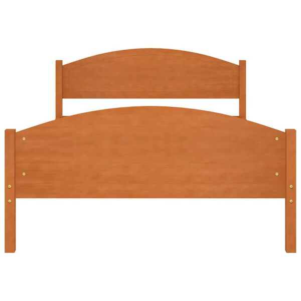 vidaXL Bedframe massief grenenhout honingbruin 120x200 cm
