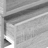 vidaXL Nachtkastjes 2st wandgemonteerd 45x26x28,5cm grijs sonoma eiken