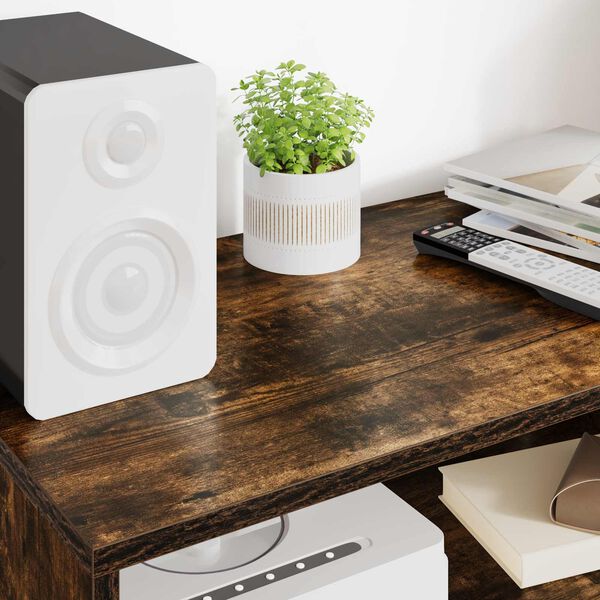 vidaXL TV-kast Gerookt eiken 60 x 35 x 40 cm Bewerkt hout