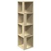 vidaXL Hoekkast 33x33x132 cm bewerkt hout sonoma eikenkleurig