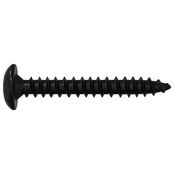 vidaXL Tapnagel 12 pcs Zwart M4 x 28 mm Staal