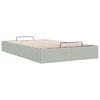 vidaXL Bedframe zonder matras 120x200 cm fluweel lichtgrijs