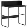 vidaXL Bureau met opbergruimte Zwart eiken 80 x 50 x 91 cm