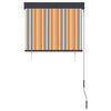 vidaXL Rolgordijn voor buiten 80x250 cm geel en blauw