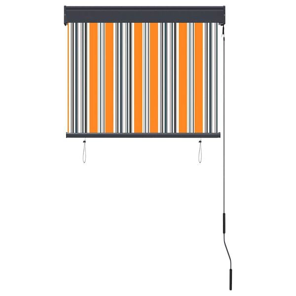 vidaXL Rolgordijn voor buiten 80x250 cm geel en blauw