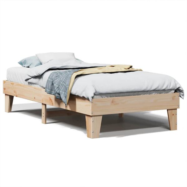 vidaXL Bedframe zonder matras massief grenenhout 90x190 cm