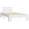vidaXL Bedframe massief grenenhout wit 100x200 cm