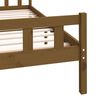 vidaXL Bedframe massief hout honingbruin 120x200 cm