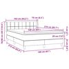 vidaXL Boxspring met matras fluweel zwart 160x210 cm