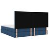 vidaXL Opslag bed met matras met matras Blauw 200 x 200 cm Polyester