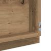 vidaXL Spiegel met spiegel Artisan Eiken 90 x 8,5 x 37 cm Bewerkt hout
