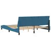 vidaXL Bedframe zonder matras "Hanko" fluweel blauw 180x200 cm
