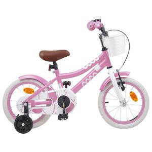 vidaXL Kinderfiets 12 Inch voor 2-4 jaar oud Lichtroze