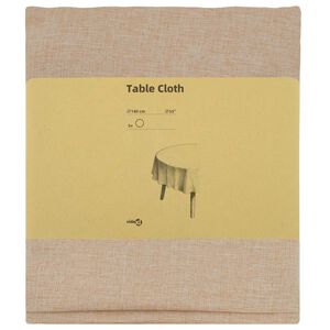 vidaXL Tafelkleed 5 st Rond Beige &Oslash; 140 cm