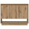 vidaXL Dressoir Artisan Eiken 97 x 29 x 75 cm Bewerkt hout