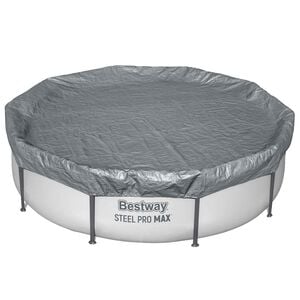 Bestway Zwembadcover 1 &Oslash;3,05 m Rond Polyester Grijs for