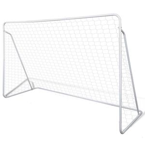 vidaXL Voetbaldoelset hoogwaardig 240x90x150 cm staal