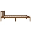 vidaXL Bedframe massief hout honingbruin 75x190 cm