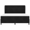 vidaXL Boxspringbed met matras Zwart 200 x 180 cm Polyester