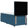 vidaXL Boxspring met matras fluweel donkerblauw 80x200 cm