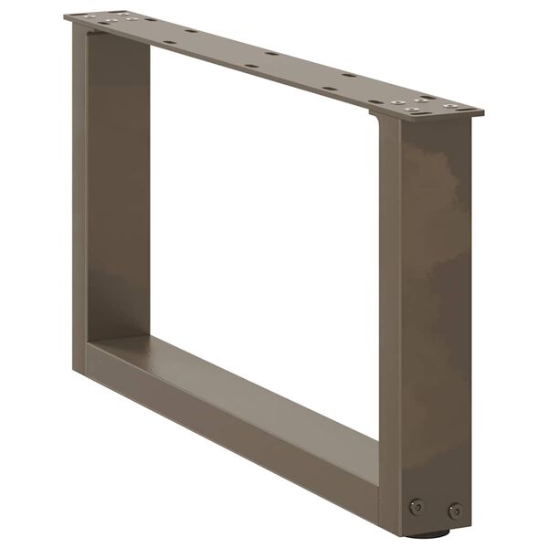 vidaXL Salontafelpoten 2 st U-vormig 60x(30-31) cm staal naturel