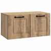 vidaXL Wandbeugel TV-kast Artisanaal eiken 59,5 x 31 x 30 cm