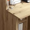 vidaXL Bureau Artisan Eiken 71,5 x 31,5 x 106,5 cm Bewerkt hout
