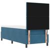 vidaXL LED Box Spring Bed met matras Donkerblauw 80 x 200 cm Fluweel