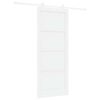 vidaXL Schuifdeur 86 x 211 cm Bewerkt hout Wit