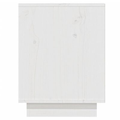 vidaXL Schoenenkast 110x34x45 cm massief grenenhout wit