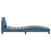 vidaXL Bedframe met hoofdeinde "Dover" fluweel blauw 90x190 cm