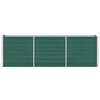 vidaXL Plantenbak verhoogd 240x40x77 cm gegalvaniseerd staal groen