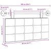 vidaXL Hangend Hoofdeinde Grijs 100 x 55 x 5 cm Nep Leer