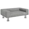 vidaXL Hondenmand 70x45x26,5 cm fluweel lichtgrijs