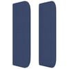 vidaXL Boxspring met matras stof blauw 80x200 cm