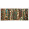 vidaXL Hoofdbord 120 cm massief gerecycled hout meerkleurig