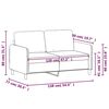 vidaXL Tweezitsbank 120 cm fluweel donkergrijs