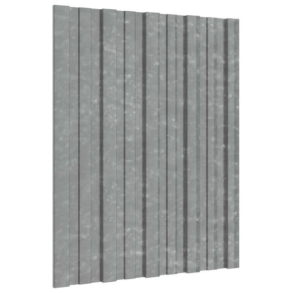 vidaXL Dakpaneel 36 pcs Zilver 60 x 45 cm Gegalvaniseerd staal