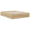 vidaXL Bedframe met lade Sonoma Eiken 160 x 200 cm Geconstrueerd hout