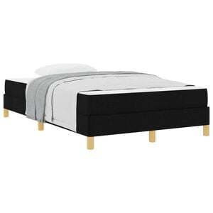 vidaXL Boxspringbed met matras Zwart 120 x 190 cm Stof